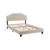 IHOMDEC BEF02 Queen Size Bed Frame Base Mattress Platform Beige