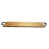 St. Claire Acacia Board with Black Steel Handles Serveware 100x20x1.5cm