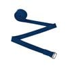 Zenvibes Organic Cotton Yoga Strap – Adjustable with Rectangular Metal Buckle - Blue