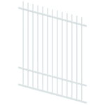 ProtectorAl 350 - 1200 x 1500mm Pearl White Raked Up to 15º Picket Top Pool Fence Panel