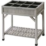 Vegtrug 58 x 78 x 80cm Grey Wash Raised Garden Bed Herb Planter - Grey