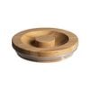 Argon Tableware Airtight Wooden Storage Jar Lid - Round Scandinavian Style With A Silicone Seal