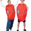AFL Footy Tabard Costume Adult Sports Tunic Fancy Dress Outfit Red Colour, One-Size