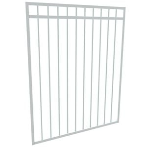ProtectorAl 975 x 1200mm Pearl White Aluminium DTR All Up Pool Gate