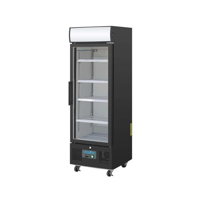 Polar G-series Upright Display Fridge 218ltr Black - Commercial Drink Fridges (gh426-a)