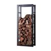 Scandia Rectangular Wood Storage - Black 440 x 1000mm