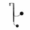 Adoored Doube Satin Chrome Over-The-Door Ball Deco Hook