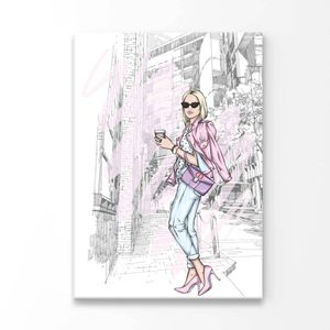 Pink Fashion Store Print 100% Australian Made 60 x 90cm (Acrylic)