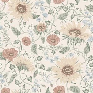 Wallpaper Trader Solveig Wallpaper Roll 10.05m X 53cm, Cream