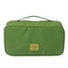 M SQUARE Travel Underwear Organizer Bag – Portable Multi-Compartment Lingerie Storage Pouch Green