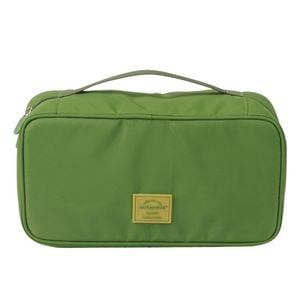 M SQUARE Travel Underwear Organizer Bag – Portable Multi-Compartment Lingerie Storage Pouch Green