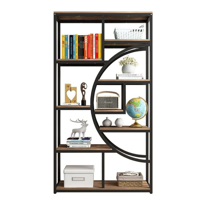 Luxsuite Bookshelf Display Tier Shelf CD DVD Photo Storage