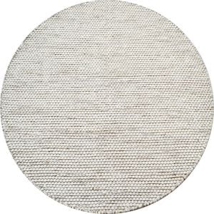 Handwoven Boondi Wool Rug-Ivory/Fawn-120x120cm