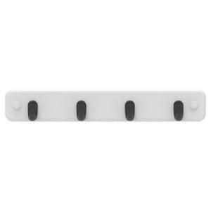 MODE 4 Black Hooks On White Board Key Rack