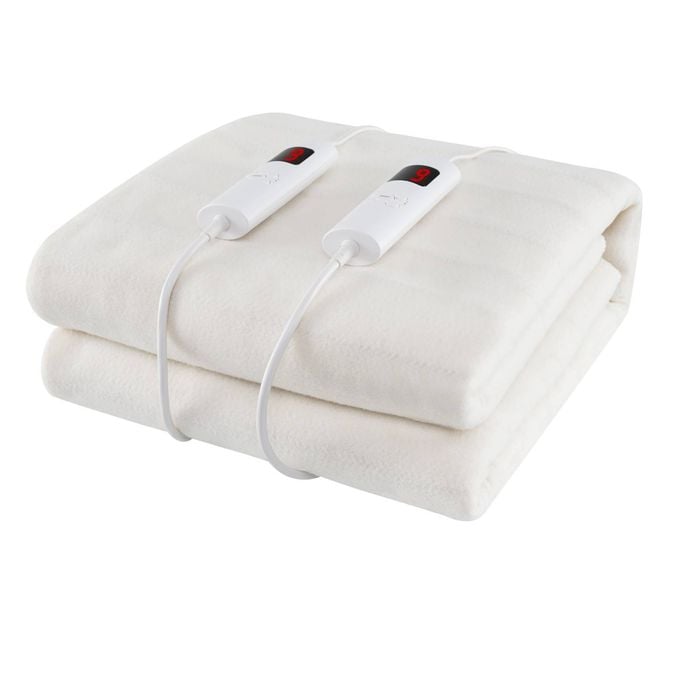 Costway Double Electric Blanket Dual Controller 9 Heat Settings Pad 193x137cm