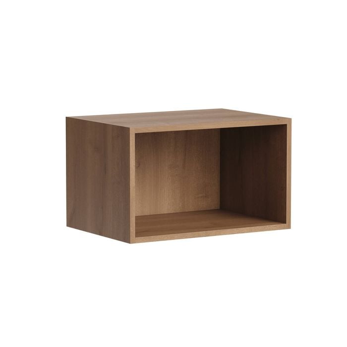 Kaboodle 200-299mm Cajun Oak Customisable Deep Slimline Open Shelf