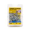Zenith 10g x 50mm Hinge-long Thread Zinc Plated Timber Screws - 50 Pack