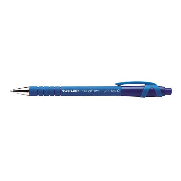 Paper Mate Flexgrip Ultra Retractable Fine Pen (Blue)