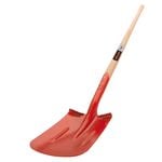 Atlas Trade Long Handle Ribbed Post Hole Shovel