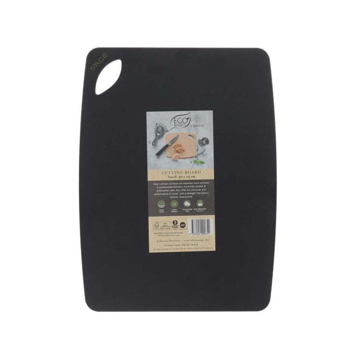 Eco Basics Small Wood Pulp Cutting/Chopping Board - Black