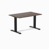 Desky Fixed Height Melamine Office Desk Matte Black Frame 120cm