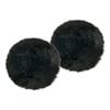 2pk Huxford Grove The Gulgong Long Wool Sheepskin Seat Pad - Black