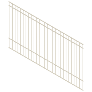 ProtectorAl 1201-2400W x 1200H Surfmist DTR All Up Pool Fence Panel Raked 16-30º