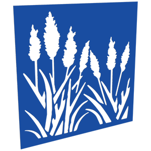ProtectorAl 300-1200w x 300-1200h Light Blue/Gloss White Bullrush Unframed Composite Deco Panel