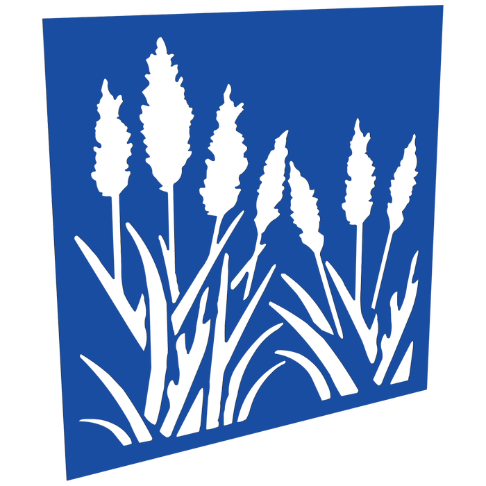 ProtectorAl 300-1200w x 300-1200h Light Blue/Gloss White Bullrush Unframed Composite Deco Panel