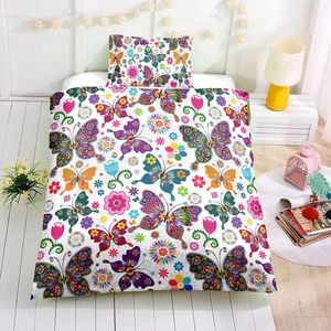 3D Butterfly Kids Pattern Duvet Cover Bedding Set Quilt Cover Pillowcases Personalized  Bedding