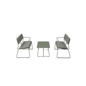 Seek and Ramble Parco Outdoor 3pce Lounge Set Olive
