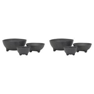6pc Ecology Ottawa Stoneware Nesting Bowls Tableware Stone