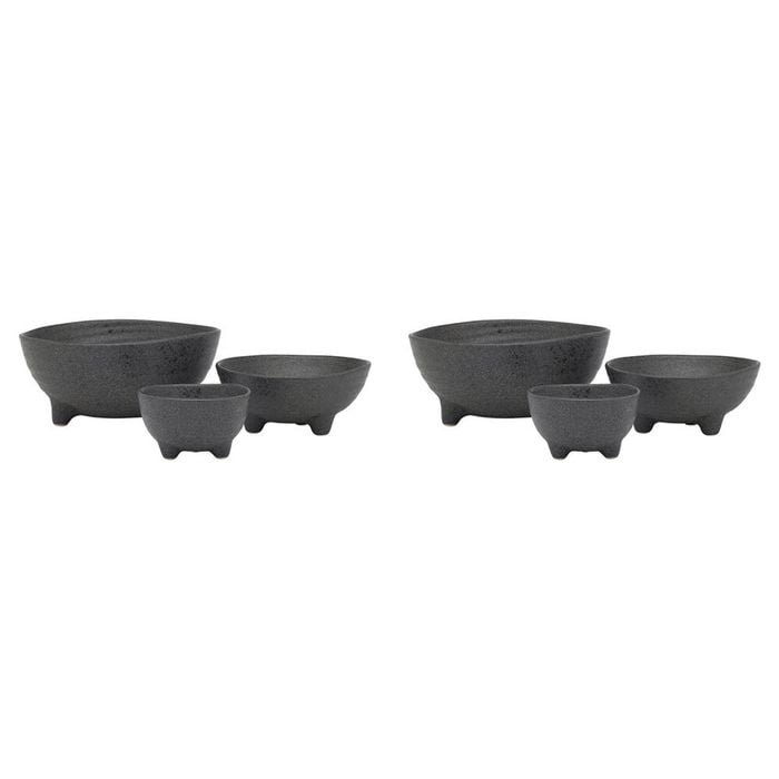 6pc Ecology Ottawa Stoneware Nesting Bowls Tableware Stone