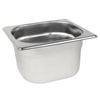 Vogue Gastronorm Tray Stainless Steel 1/6 100mm Deep Commercial Kitchen Food Storage Pan
