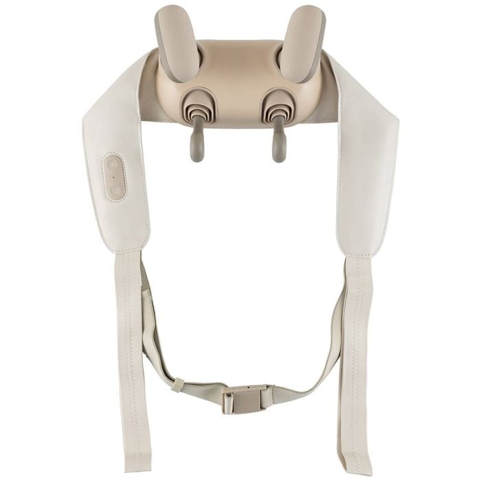 Costway Neck Shoulder Massager Pain Relief Massage Pillow Beige
