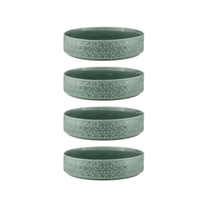 4PK Ladelle Heath 10cm Round Porcelain Serving Dip Bowl - Jade