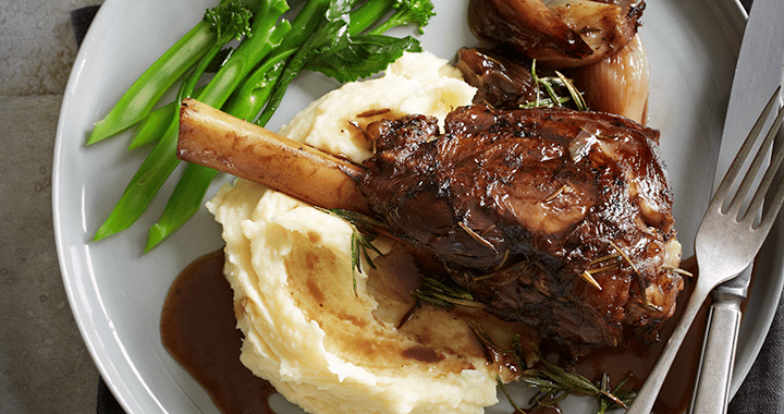 Red Wine, Balsamic & Rosemary Braised Lamb Shanks Recipe | Matador BBQs