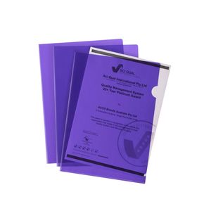 30pc Marbig Pp Ultra Letter File A4 Document Paper/stationery Folder Purple