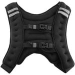 NNETM 10kg Weighted Fitness Vest - Adjustable Bodyweight Trainer(Black)