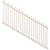 ProtectorAl 1201-2400W x 1200H Primrose Loop Top Pool Fence Panel Raked 16-30º