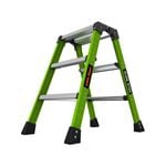 Little Giant 0.66m 3 Step 150kg Fibreglass Double Sided Sure Step Ladder