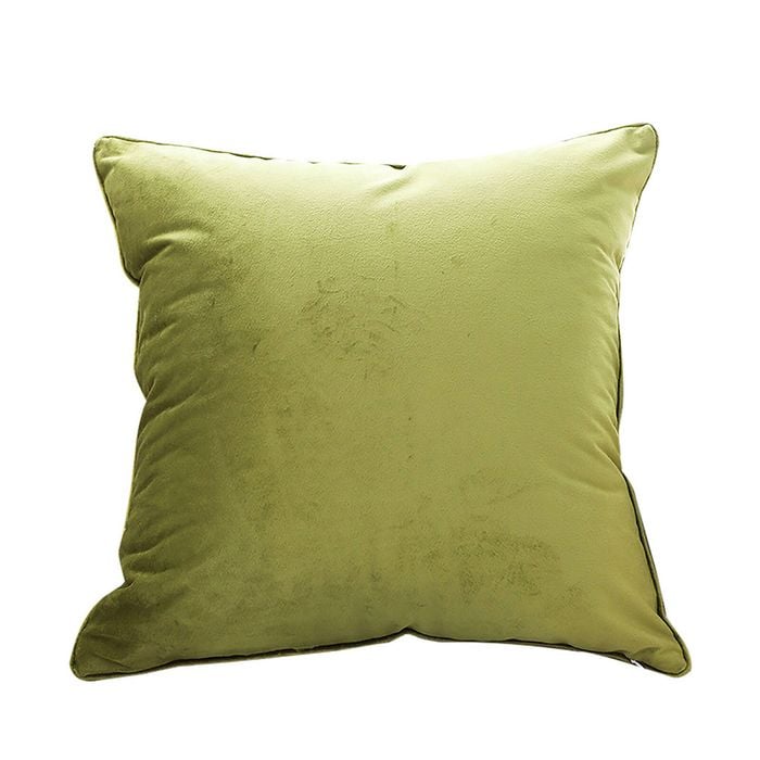 SOGA Fluorescent Green Velvet Throw Pillow 45cm