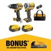 DeWALT 18V XR 5.0Ah 2 Piece Li-ion Brushless Combo Kit DCZ294P2-XE