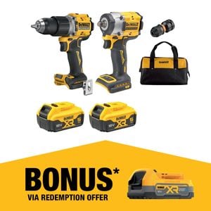 DeWALT 18V XR 5.0Ah 2 Piece Li-ion Brushless Combo Kit DCZ294P2-XE