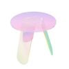 P&p Multicoloured Acrylic End Table Modern Stylish Clear Side Table Home Decor