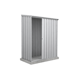 Absco Sheds 1.52 x 0.78 x 1.95m Zincalume Ezislider Single Sliding Door Garden Shed