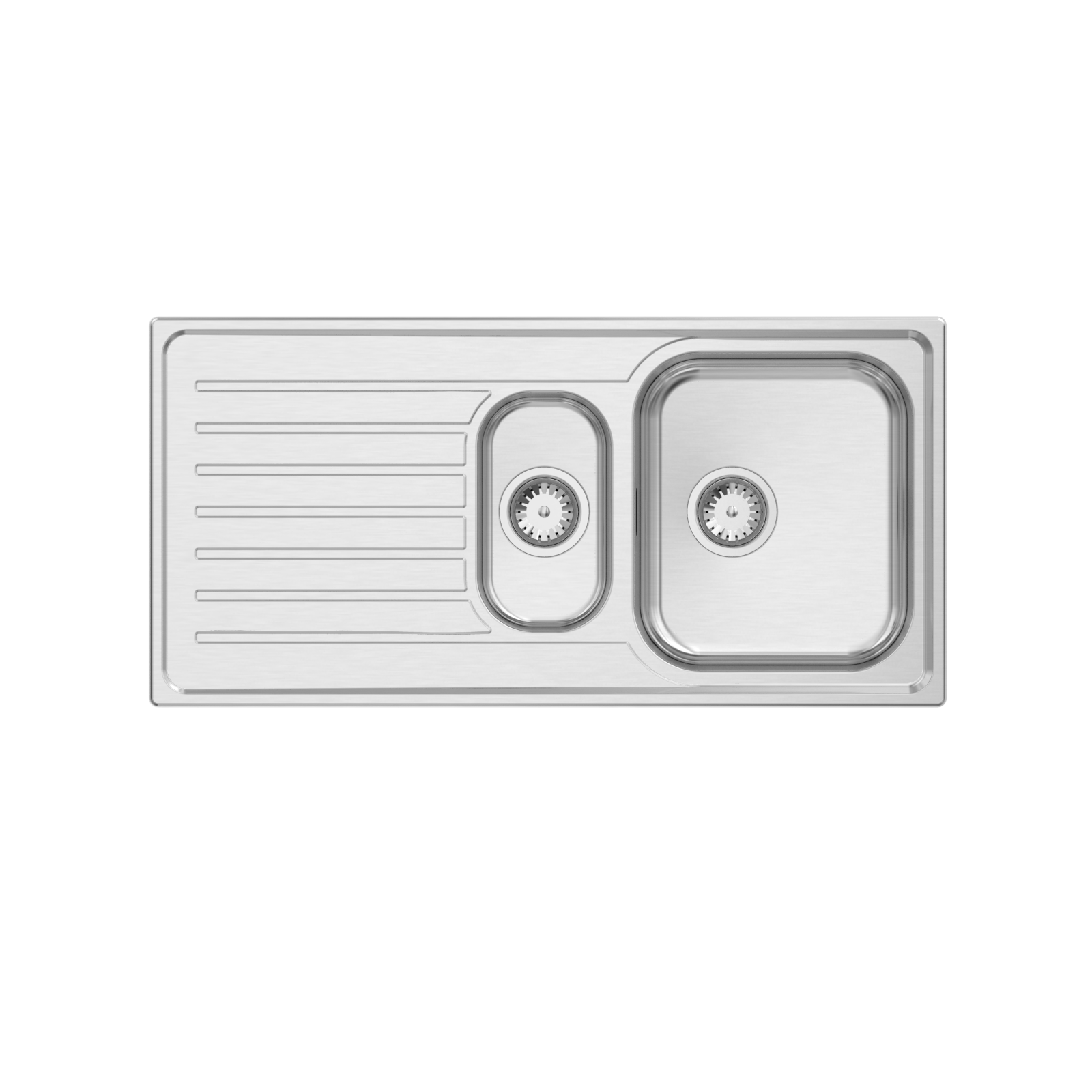 Abey Euronox 1 & 1/4 Right Hand Stainless Sink w/Drainer