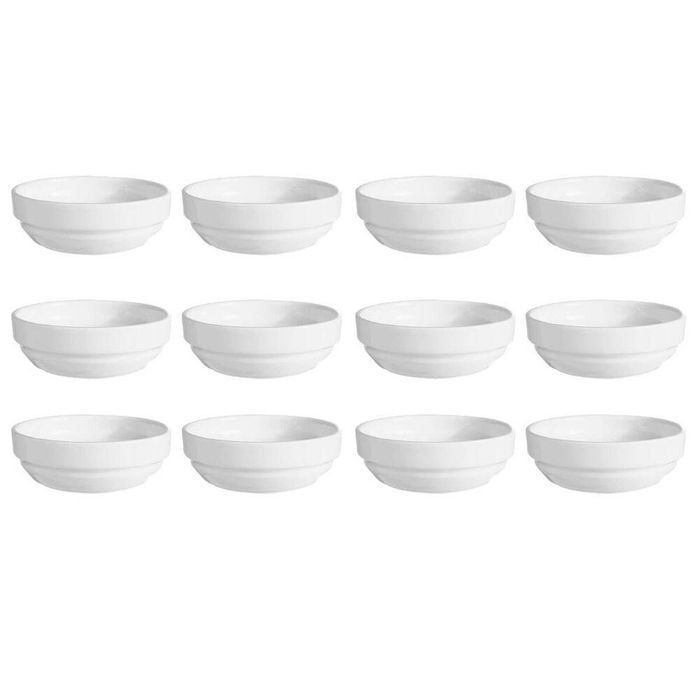 Australian Fine China Flinders Stackable Soup Bowl 113mm | Set of 12
