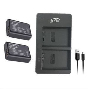2x Battery and External USB Battery Charger for Canon LP-E10 EOS 1100D 1500D 1300D 1200D Camera