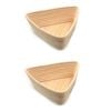 2PK Brunswick Bakers Triangle Rattan 23cm Bread Banneton Basket Sourdough Basket